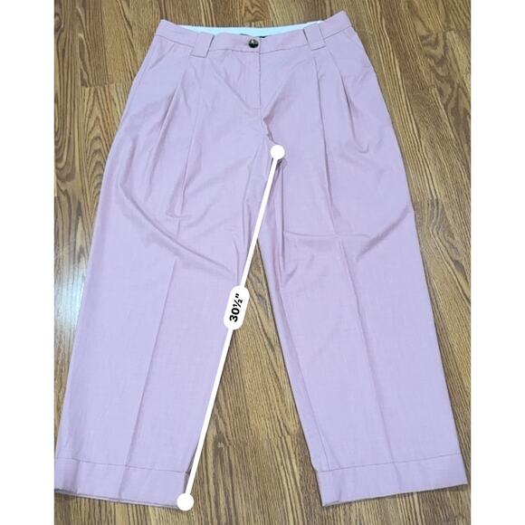 GANNI Drapey Melange Loose Mid Waist Pleat Pants size 44/US L - Picture 10 of 13